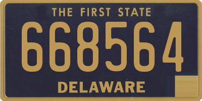 DE license plate 668564