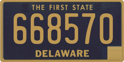 DE license plate 668570