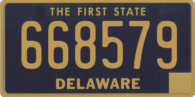 DE license plate 668579