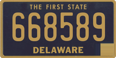DE license plate 668589