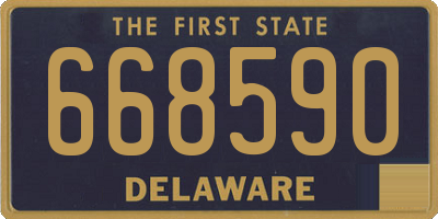 DE license plate 668590