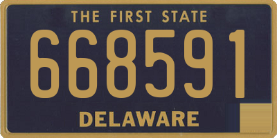 DE license plate 668591