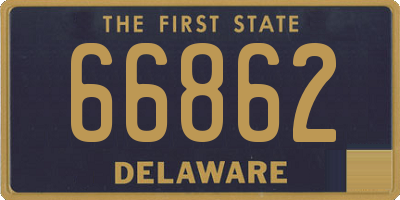 DE license plate 66862