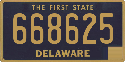 DE license plate 668625