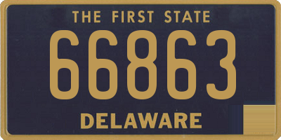 DE license plate 66863