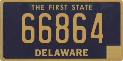 DE license plate 66864