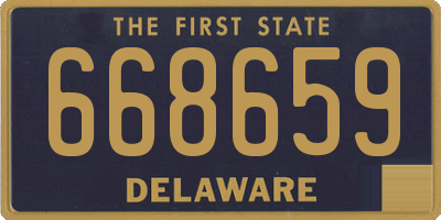 DE license plate 668659