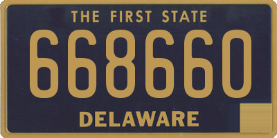 DE license plate 668660