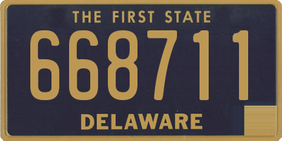 DE license plate 668711
