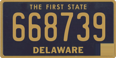 DE license plate 668739