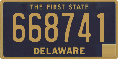 DE license plate 668741