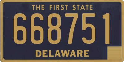 DE license plate 668751