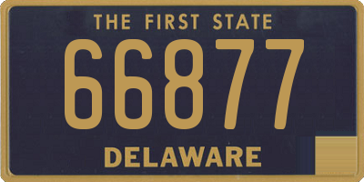 DE license plate 66877