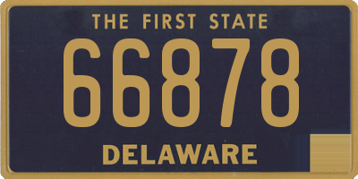 DE license plate 66878