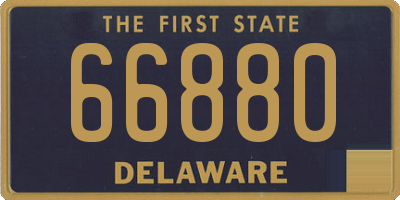 DE license plate 66880