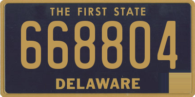 DE license plate 668804