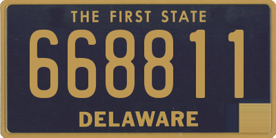 DE license plate 668811