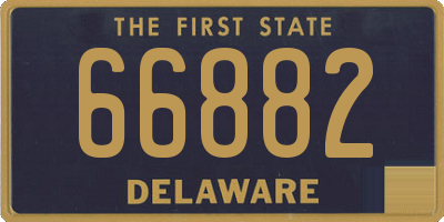 DE license plate 66882