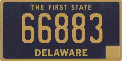 DE license plate 66883