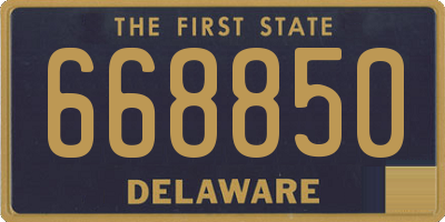 DE license plate 668850