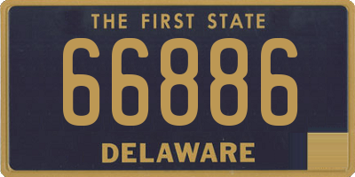DE license plate 66886