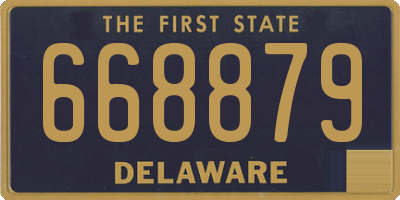 DE license plate 668879