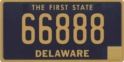 DE license plate 66888