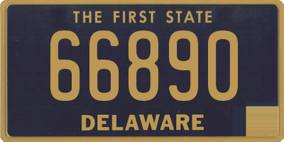 DE license plate 66890