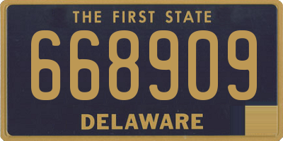 DE license plate 668909