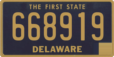 DE license plate 668919