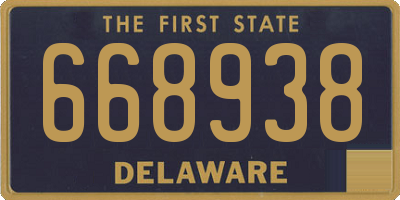 DE license plate 668938