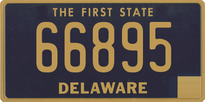 DE license plate 66895