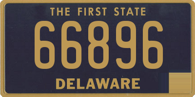 DE license plate 66896