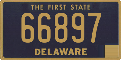 DE license plate 66897