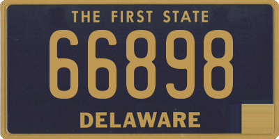 DE license plate 66898