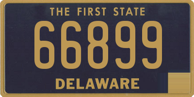 DE license plate 66899