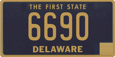 DE license plate 6690