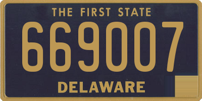 DE license plate 669007