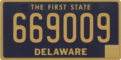 DE license plate 669009