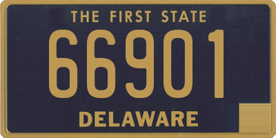 DE license plate 66901