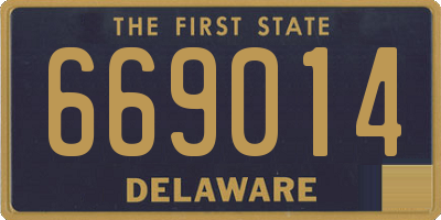 DE license plate 669014