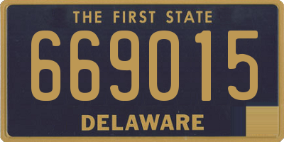 DE license plate 669015
