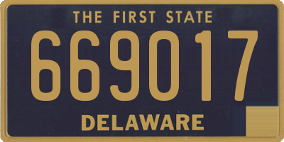 DE license plate 669017