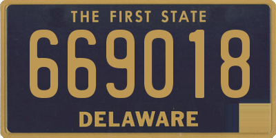 DE license plate 669018