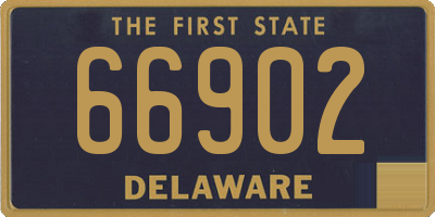 DE license plate 66902