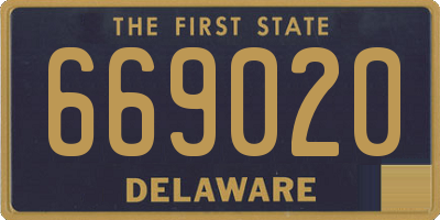 DE license plate 669020