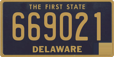DE license plate 669021