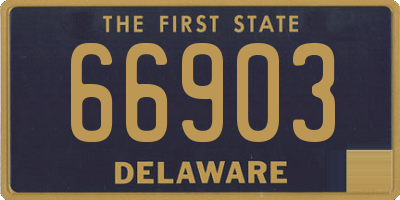 DE license plate 66903