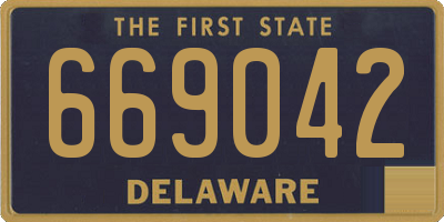 DE license plate 669042