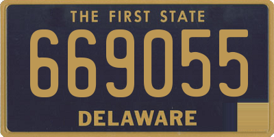 DE license plate 669055